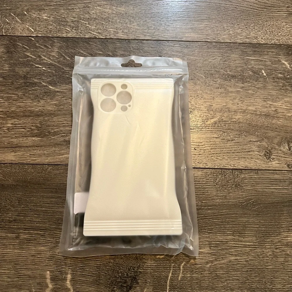 iPhone 13 Pro Max Pro Square Silicone White Candy Bag‎ Case NEW